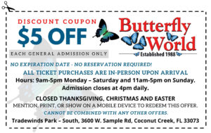 butterfly world discount tickets